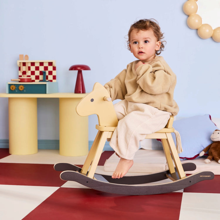 KIDS CONCEPT. Rocking horse (honey yellow)