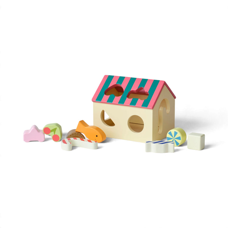 KIDS CONCEPT. Sorter box house Swedish Candy