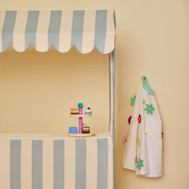 KIDS CONCEPT. Υφασμάτινος πάγκος αγοράς (απαλό πετρόλ)