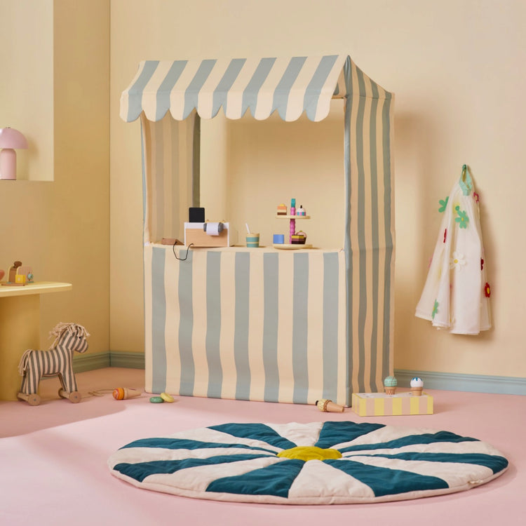 KIDS CONCEPT. Υφασμάτινος πάγκος αγοράς (απαλό πετρόλ)