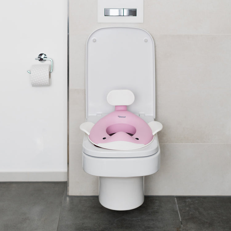 KINDSGUT. Toilet Seat Whale Delicate Pink