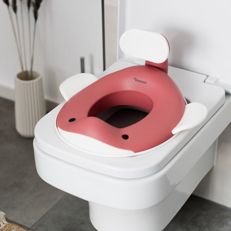 KINDSGUT. Toilet Seat Whale Dusty Pink