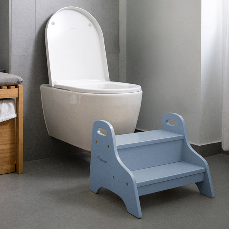KINDSGUT. Wodden step stool for kids Pigeon Blue