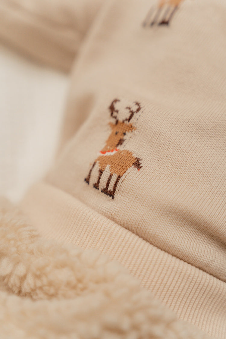 LITTLE DUTCH. Knitted Christmas sweater reindeers