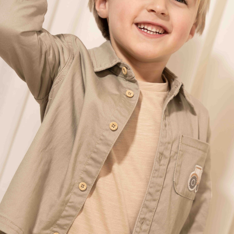 LITTLE DUTCH. Overshirt Beige