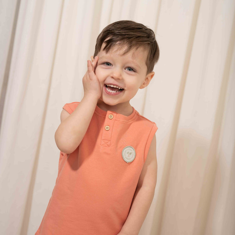 LITTLE DUTCH. Singlet Little Farmer Red