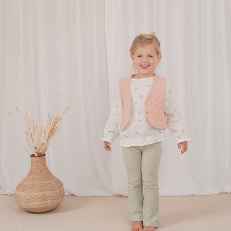 LITTLE DUTCH. Blouse long sleeve muslin White Meadows