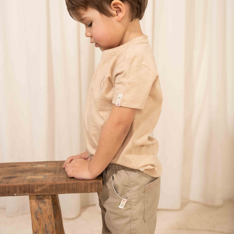 LITTLE DUTCH. T-shirt short sleeves Beige