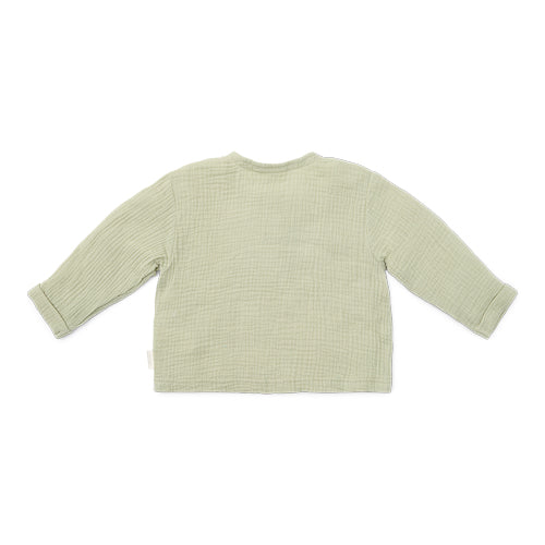 LITTLE DUTCH. Muslin shirt long sleeve Grass Green