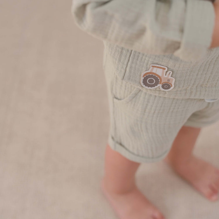 LITTLE DUTCH. Muslin shirt long sleeve Grass Green