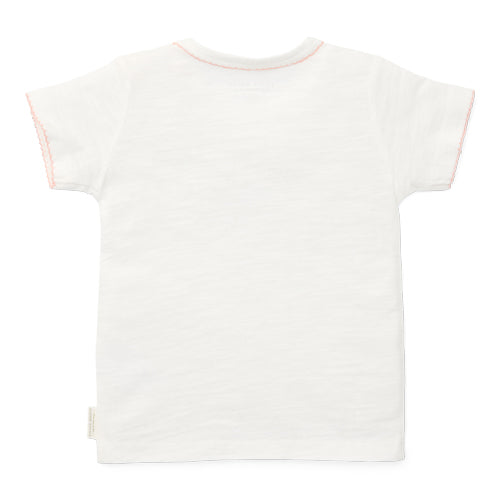 LITTLE DUTCH. Μπλουζάκι κοντομάνικο Off White Flower Girl