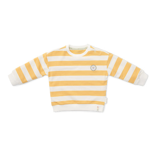 LITTLE DUTCH. Sweater Sunny Yellow Stripes