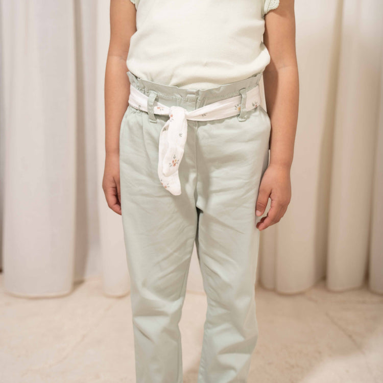 LITTLE DUTCH. Παντελονάκι με ζώνη Farm Green