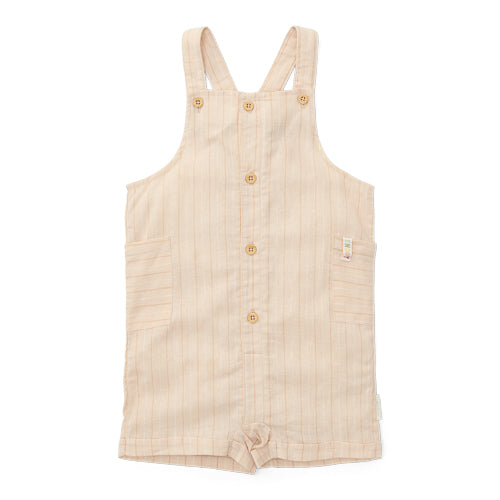 LITTLE DUTCH. Short dungarees Sand Stripes
