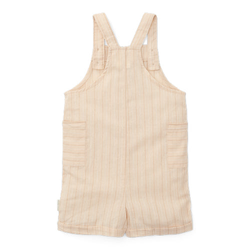 LITTLE DUTCH. Short dungarees Sand Stripes