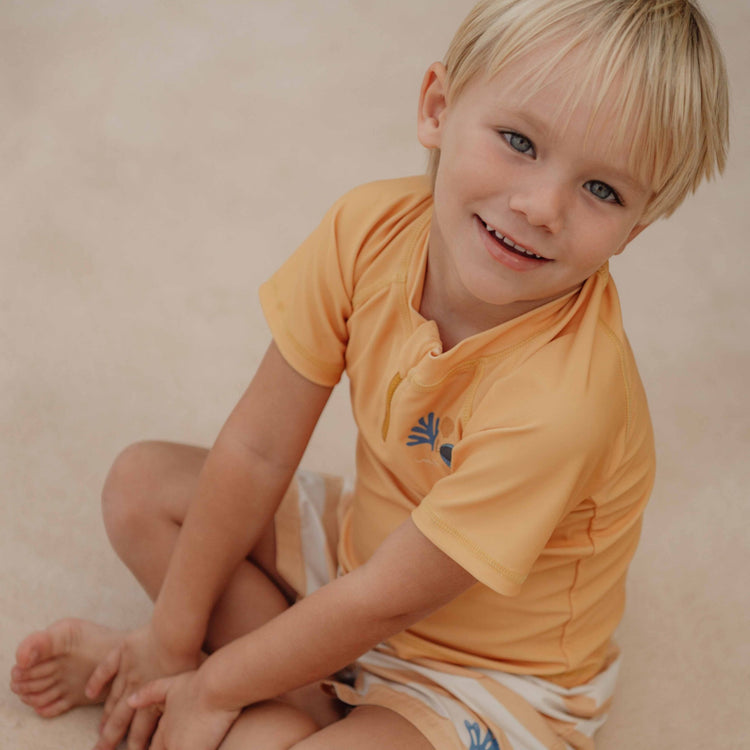 LITTLE DUTCH. Swim T-shirt short sleeves Honey Yellow