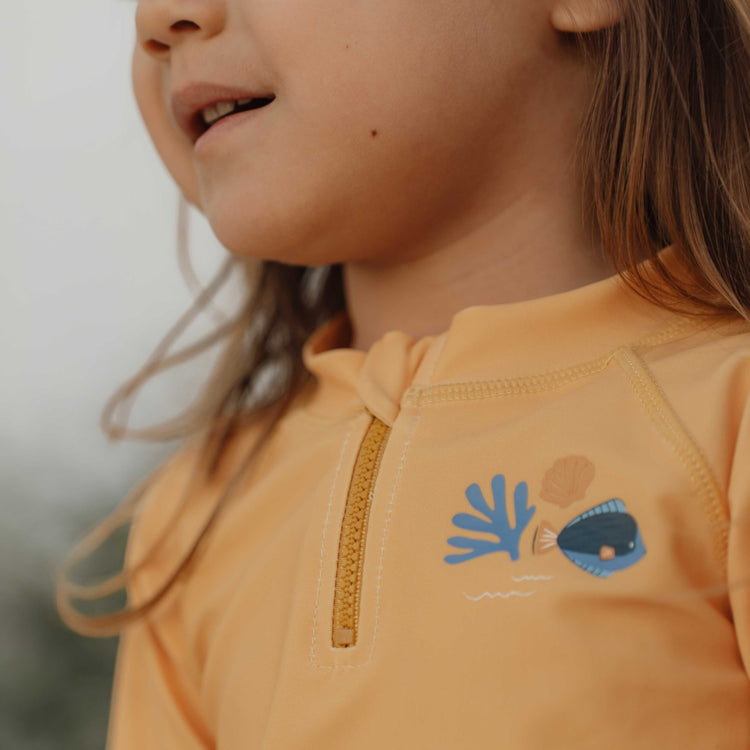 LITTLE DUTCH. Swim T-shirt short sleeves Honey Yellow