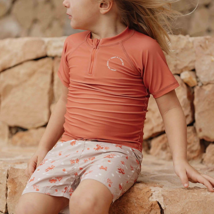 LITTLE DUTCH. Μπλουζάκι κοντομάνικο με προστασία UV Coral