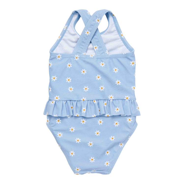 LITTLE DUTCH. Bathsuit volants Daisies Blue New