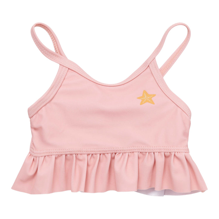 LITTLE DUTCH. Παιδικό σετ μπικίνι με βολάν Starfish Pink