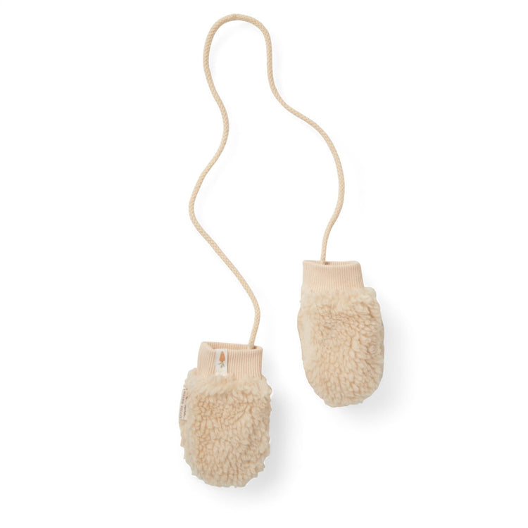 LITTLE DUTCH. Teddy mittens Sand