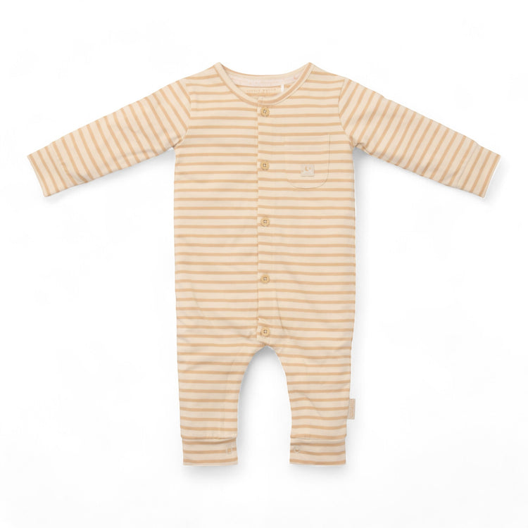 LITTLE DUTCH. One-Piece Pyjamas Natural Stripes
