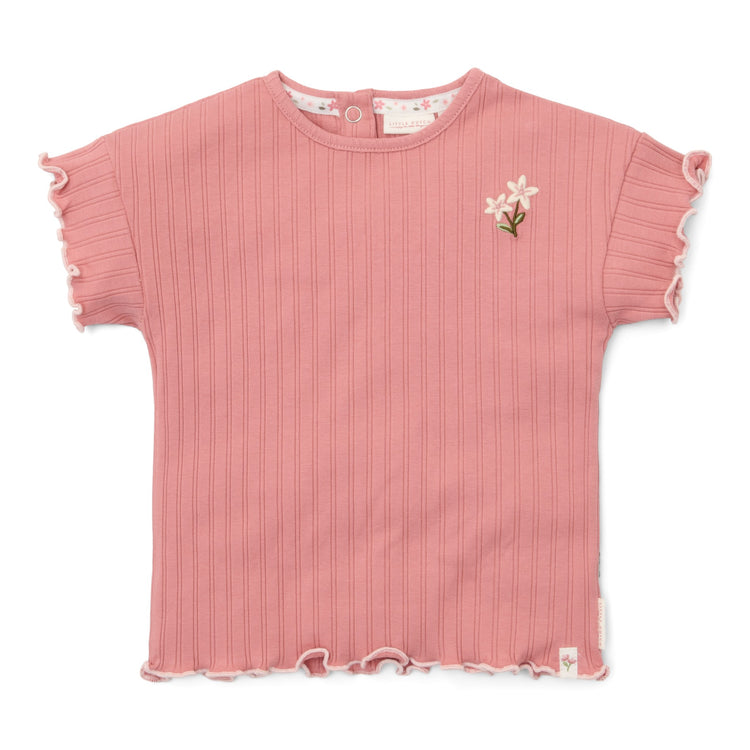 LITTLE DUTCH. Μπλουζάκι κοντομάνικο Pink Blush
