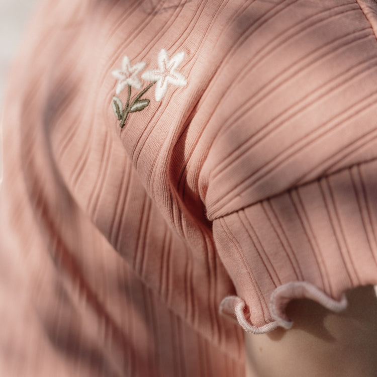 LITTLE DUTCH. Μπλουζάκι κοντομάνικο Pink Blush