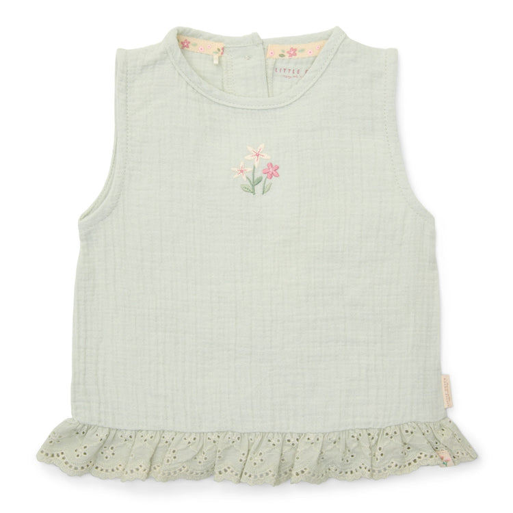 LITTLE DUTCH. Blouse sleeveless Fairy Mint