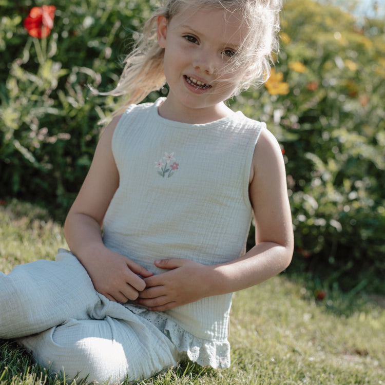 LITTLE DUTCH. Blouse sleeveless Fairy Mint