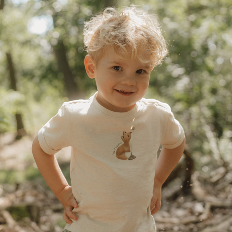LITTLE DUTCH. T-shirt short sleeves Birch Melange