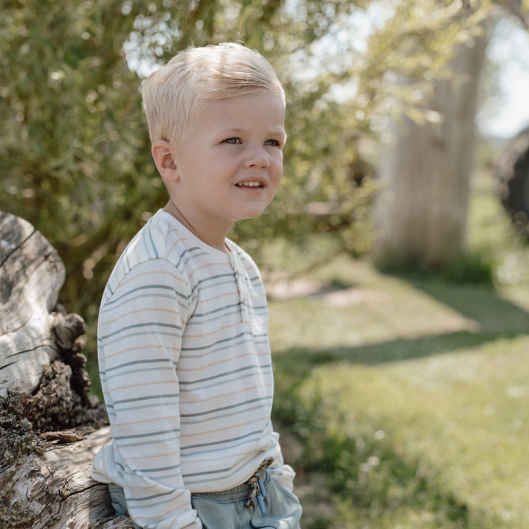 LITTLE DUTCH. T-shirt long sleeves Multi Stripe