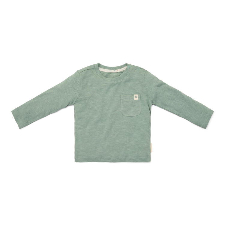 LITTLE DUTCH. Μπλουζάκι μακρυμάνικο με τσέπη Forest Green
