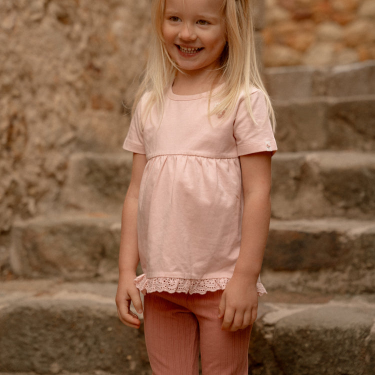 LITTLE DUTCH. Παντελονάκι καμπάνα Pink Blush