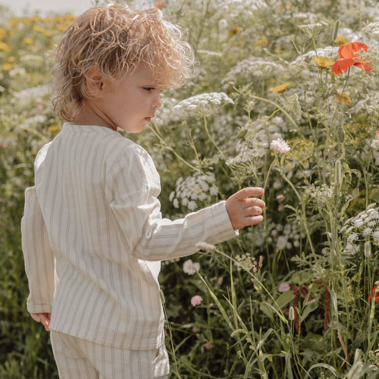 LITTLE DUTCH. Παντελονάκι κοντό Forest Green Stripe