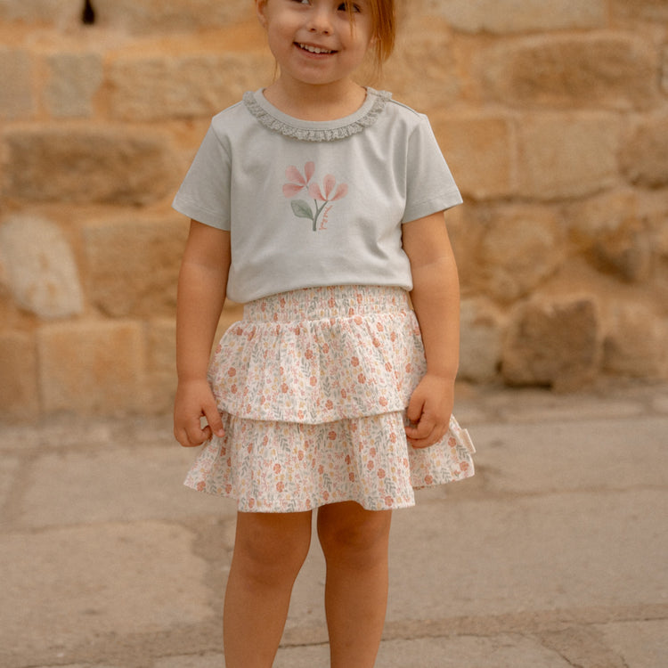 LITTLE DUTCH. Φούστα με βολάν Creme