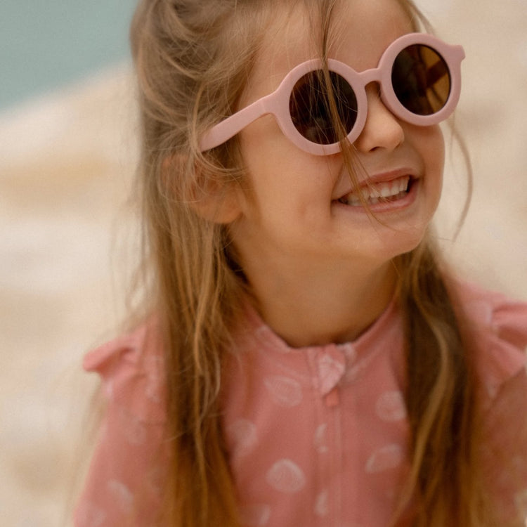 LITTLE DUTCH. Ολόσωμο κοντομάνικο μαγιό Ocean Treasures Pink