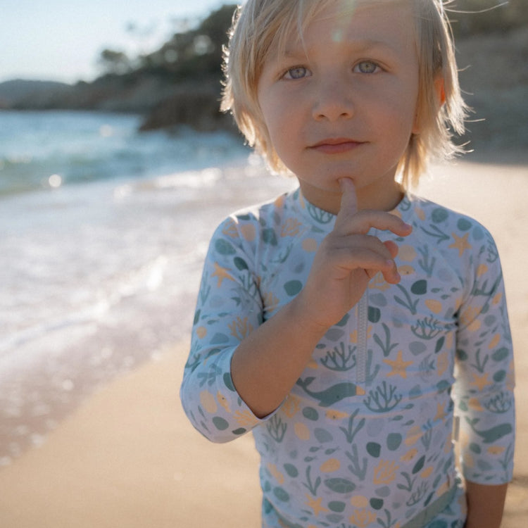 LITTLE DUTCH. Μπλουζάκι μακρυμάνικο με προστασία UV Seashells Multi-colour
