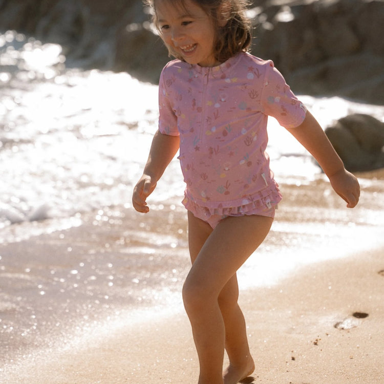 LITTLE DUTCH. Rash guard short sleeves Ocean Treasures Multi-colour