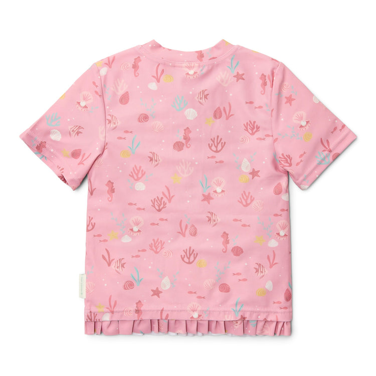 LITTLE DUTCH. Rash guard short sleeves Ocean Treasures Multi-colour