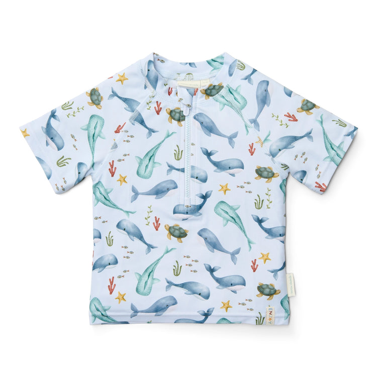 LITTLE DUTCH. Μπλουζάκι κοντομάνικο με προστασία UV Ocean Multi-colour