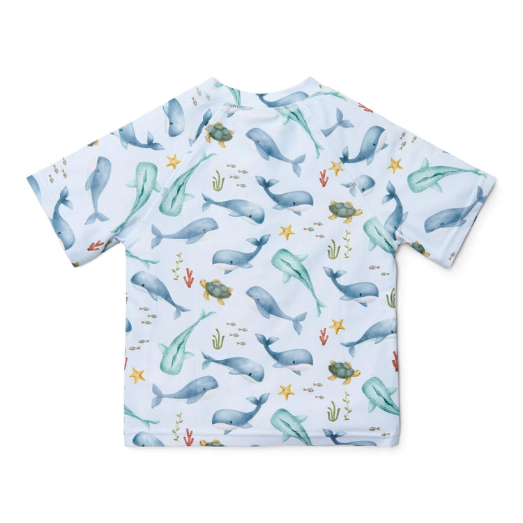 LITTLE DUTCH. Μπλουζάκι κοντομάνικο με προστασία UV Ocean Multi-colour