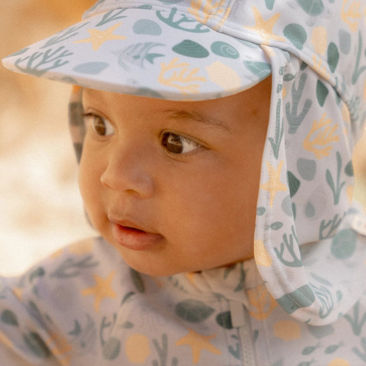 LITTLE DUTCH. Swim cap Seashells Multi-colour