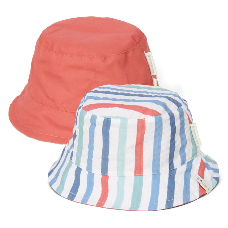 LITTLE DUTCH. Reversible bucket hat Stripes Multi-colour