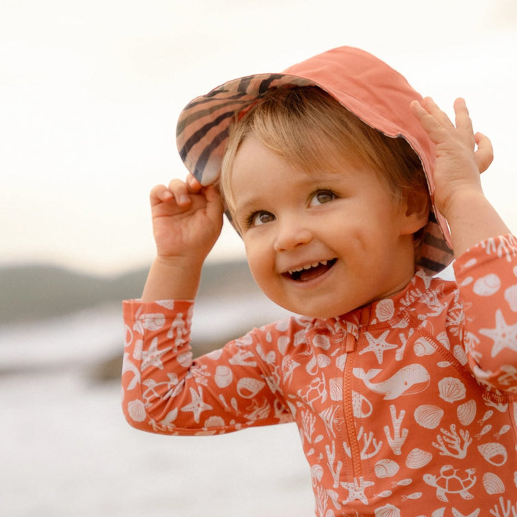 LITTLE DUTCH. Reversible bucket hat Stripes Multi-colour