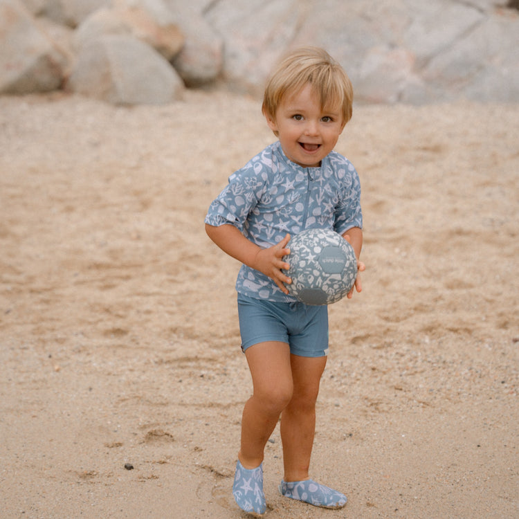 LITTLE DUTCH. Παιδικά παπουτσάκια θαλάσσης Sea Life Ocean Blue