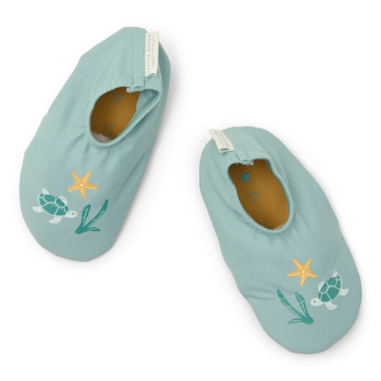 LITTLE DUTCH. Swim shoes Seashells Surf Blue