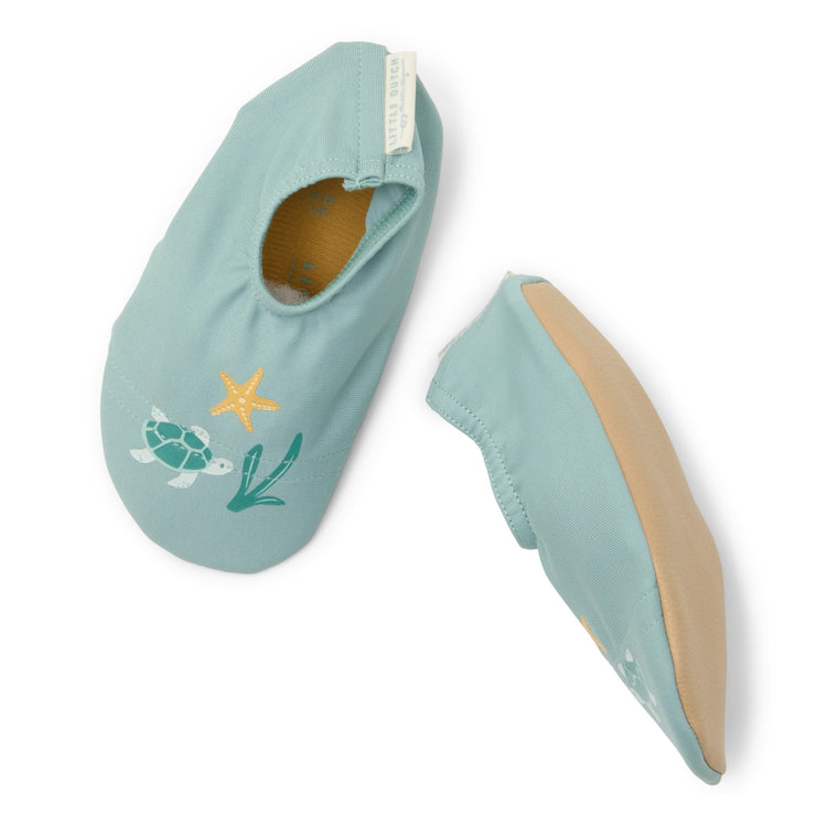 LITTLE DUTCH. Swim shoes Seashells Surf Blue