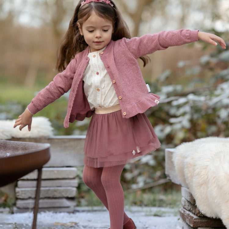 LITTLE DUTCH. Πουκάμισο μακρυμάνικο με βολάν Off White
