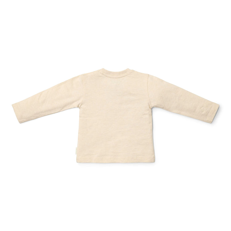 LITTLE DUTCH. T- shirt long sleeves with embroidery Sand Melee